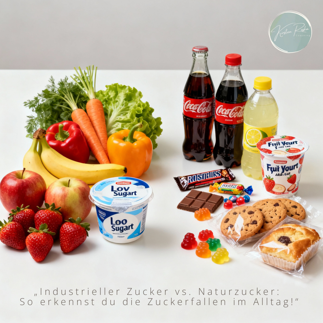 „Industrieller Zucker vs. Naturzucker: So erkennst du die Zuckerfallen im Alltag!“